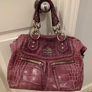 Coach limited edition crocodile purse.